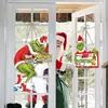 Amazon Grinch Tema Penduricalhos de Porta Decoração de Festa de Natal Penduricalhos de Porta Adereços de Decoração de Atmosfera Natalina