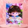 Boneca de algodão popular pintura manual em pedra de tijolo nova pintura com diamantes DIY infantil barraca ponto cruz pintura com strass com moldura
