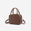 Bolso cuadrado pequeño con bordado rómbico, sencillo y moderno, primavera 2025. Bolso bandolera texturizado coreano de moda.