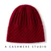 Gorro de Cachemira Cálido al por Mayor para Invierno Gorro para Clima Frío Gorro Envolvente para la Cabeza Gorro con Protección para los Oídos Otoño Invierno Tejido Mostrar Cara Más Pequeña