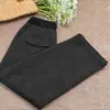 Pantalones Rectos de Lana Negros y Grises para Mujer, Nuevo Estilo Otoño e Invierno 2025, Casual, Forro Polar, Gruesos, Suaves, de Pierna Ancha, Largos