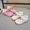 Zapatos de Cuero para Bebé Niña Primavera Ballet Punta Redonda Zapatos de Patito Zapatos para Niños Zapatos de Princesa Mary Janes de Lunares Dopamina Zapatos de una Sola Hebilla