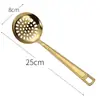 Juego de espátulas de acero inoxidable, espátula para freír, cuchara para sopa, juego de utensilios de cocina, espátula para saltear para el hogar, colador para olla caliente, venta al por mayor