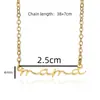 Venta Caliente Transfronteriza Acero Inoxidable Letra Inglesa Mama Cadena de Clavícula Simple Collar para Mamá Regalo del Día de la Madre Hecho a Mano