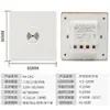 Interruptor de painel de controle de som e luz tipo 86 embutido com sensor de corredor LED de alta potência com controle de som e luz, temporizador e economia de energia