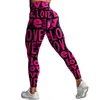 Roupas de Yoga Novas Transfronteiriças Femininas Calças Justas de Cintura Alta Levanta Bumbum Esportes Fitness Dança Calças de Yoga Estampadas Calças Justas