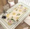 Mantel de cuero minimalista para mesa de comedor, desechable, resistente al aceite, impermeable, aislante del calor, sencillo, de cuero, para mesa de centro, se puede cortar.