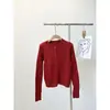 Cardigan de Punto con Mangas Largas, Textura Retorcida Bordada con Lazo Dulce, Estilo Coreano Nuevo, Suéter Rosa para Mujer, Invierno 2024