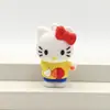 Criativo Desenho Animado Gato KT Esportes Troca de Roupa Hello Kitty Chaveiro Pingente Figura de Borracha Macia Pingente de Bolsa Em Estoque