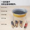 Olla desechable de papel de aluminio para hot pot pequeño al aire libre, se puede calentar, camping, comercial, redonda, para llevar, empaque de papel de aluminio, lonchera, venta al por mayor