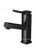 Kaiping Youjia Grifo de Lavabo Cuadrado Extraíble Cuadrado Negro Mate Grifo para Lavabo Bajo Encimera Frío y Caliente 3804