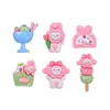 Matcha Desenho Animado Fofo Criativo Artesanal DIY Cola de Creme Resina Acessórios Charms para Crocs Pacote de Material Atacado