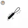 Cuerda de Cierre de Cremallera de PVC de Alta Calidad, Cabeza Ovalada Larga de Tirador, Cuerda para Ropa, Equipaje, Cabeza de Cremallera Moldeada por Inyección, Cuerda de Cola de Tirador de TPU
