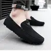 Mocasines Nuevos de Verano 2026 Zapatos para Hombre Piel Genuina Mate Estilo Coreano Modernos Casuales Zapatos Negros Slip-on Persona Perezosa Versátil