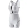 Conjunto de Sujetador Deportivo con Cremallera Frontal para Mujer, Transpirable y Cómodo, con Aberturas, para Correr, Fitness, Levantamiento de Glúteos
