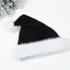 Sombrero de Navidad de peluche transfronterizo, sombrero de Navidad de bola grande ampliado y engrosado, sombreros de Navidad multicolores para adultos y niños