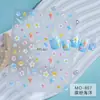 Verano Nuevo Estilo Pegatinas de Arte para Uñas Oceánicas Soñadoras y Coloridas Concha en Relieve Estrella de Mar Ligera Caracola Peces Tropicales Calcomanías para Uñas