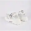 Novas Sandálias Romanas de Verão de Tamanho Grande para Mulheres, Sandálias Plataforma Respiráveis com Biqueira Fechada e Design de Fivela Vazada