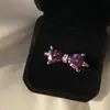 Anillo Regalo Rosa Princesa Brillante Versa Chapado en Color Oro de 18K Zirconia Tesoro Anillo Abierto Amor de Niñas