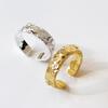 Anillo Asimétrico Versátil para Mujer de Plata de Ley 925 Estilo K Coreano Ins de Diseño Francés