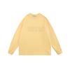 Esenciales Hhh Fog Estampado de Velour de Doble Línea Silicona en Relieve Sudadera Unisex de Peso Pesado Cuello Redondo Otoño e Invierno Moderna