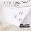 Joyería de Arte para Uñas de 26 Letras Aleación de Oro y Plata Diamante 3D para Arte de Uñas Accesorios de Decoración para Uñas DIY