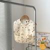 Babero impermeable de clase A para bebé, bolsa de transporte con borde cruzado de PU, bolsillo grande antisuciedad, para niños y niñas.