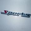 Adecuado para pegatinas de metal para automóviles, pegatinas aleatorias, logotipo de automóvil modificado deportivo tridimensional 3D, pegatinas de automóvil de cuerpo completo SPORT R