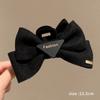 Escape Princess Headwear Curry Color Double-Sided Big Bow Grab Hair Accessory Sweet Shark Clip Hair Clip Female Head