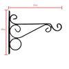 Candelabro de Patio Amazon Gancho de Pared de Metal Hierro Jaula de Pájaros de Pared Gancho Cesta de Flores Soporte Colgante para Plantas de Balcón