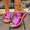 Sandalias de Velcro de Talla Grande Transfronteriza del Sudeste Asiático de Suela Gruesa para Mujer, Sandalias de Playa Ligeras de Punta Abierta para Comercio Exterior Ebay