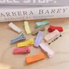 Regalo hecho a mano DIY para niños 3.5cm espiga tela de algodón clip para el pelo todo incluido clip de doble punta borde pinzas Accesorios Wholesale
