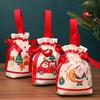 Caixa de Maçã de Natal, Saco de Maçã, Bolsa de Lona, Caixa de Embalagem de Doces de Natal de Luxo, Saco de Presente Fruta da Paz, Caixa de Presente