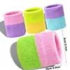Set de Muñequeras y Cinta para la Cabeza de Toalla de Algodón Puro con Parche Bordado, Muñequera de Toalla de Algodón Puro para Fitness, Protección de Muñeca Absorbente de Sudor