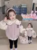 Casaco Elegante de Lã de Cordeiro para Meninas Outono e Inverno 2025 Novo Kuromi Infantil Bebê Menina Acolchoado Tendência de Inverno
