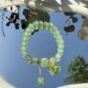 Pulsera Año Nuevo del Dragón 2024 para Mujer Pulsera Imitación Cinabrio Bollo de Dragón Nuevo Estilo Chino Joyería Estilo Chino Año del Dragón