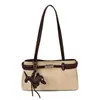 Bolso de Hombro Simple de Gran Capacidad para Viajes Cotidianos Bolso de Mano Versátil Casual Retro Sentido del Diseño de Moda Popular Bolso de Axila para Mujeres