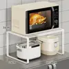 Estante de Almacenamiento para Cocina, Estante para Colocar Microondas, Horno y Arrocera en la Parte Superior del Refrigerador, Estante Retráctil Multifuncional para Almacenamiento de Ollas