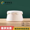 Copo de embrião liso liso em branco cerâmica cerâmica cor sob esmalte pintado semi-acabado artesanal diy conjunto de chá cerâmica bar branco liso coloração