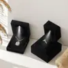 Caja de Joyería, Caja para Anillos, Caja Luminosa de Cuatro Esquinas, Colgante para Pulsera, Caja de Empaque para Joyería de Pulsera, Caja de Joyería Gruesa de Ángulo Recto con Luz