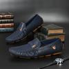 Transmisión en Vivo Populares Zapatos de Hombre de Gama Alta Zapatos de Lona de Cuero Genuino Zapatos Casuales de Cuero de Estilo Coreano de Moda para Hombre Zapatos sin Cordones para Hombre Slip-Ons de Suela Blanda