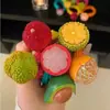 Lindo Set de Gomas para el Cabello de Frutas Dopamina Girly Cuerdas para el Cabello Bandas Elásticas Accesorios para el Cabello Diademas Adornos para el Cabello