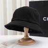 Un Sombrero para Múltiples Usos Estilo Japonés Retro Lana Sombrero de Pescador para Mujeres 2025 Otoño e Invierno Nuevo Estilo Simple y Versátil Sombrero tipo Cubeta Protector Solar