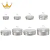 Cajas Pequeñas de Aluminio Roscadas de 10G-150G en Stock del Fabricante para Bálsamo, Cera para el Cabello, Arcilla, Empaques de Belleza y Cuidado de la Piel, Cajas y Latas de Aluminio