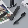 En stock gancho de acero inoxidable montado en la parte posterior gancho trasero para puerta de vidrio perchero desmontable gancho de metal para ropa de baño sin perforaciones
