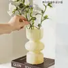 Estilo Ins Jarrón Negro Sala de Estar Arreglos Florales Lujo Ligero Nicho Retro de Gama Alta Adornos de Flores Hidropónicas de Vidrio Medio Antiguo
