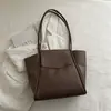 Bolsa Tote Tendência 2026 Primavera Nova Chegada Grande Capacidade Ombro Único Feminina Trabalhadora de Escritório Deslocamento Simples Leve Bolsa de Mão