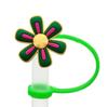 Nova Série de Flores Tampa de Canudo DIY Criativo Desenho Animado Capa de Canudo de Silicone Plugue de Canudo à Prova de Pó Pronto para Venda