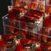 Portatarjetas Caja de Almacenamiento de Escritorio Soporte de Exhibición Transparente Acrílico Transparente Multicapa Nezha Pequeño Tesoro Mary Portatarjetas de Juego de Cartas