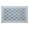 En stock, se envía inmediatamente: Esterilla geométrica de jacquard tejida con tubo de PP de 6*9 pies para patio, alfombrilla anti-envejecimiento para RV, alfombrilla antideslizante para playa